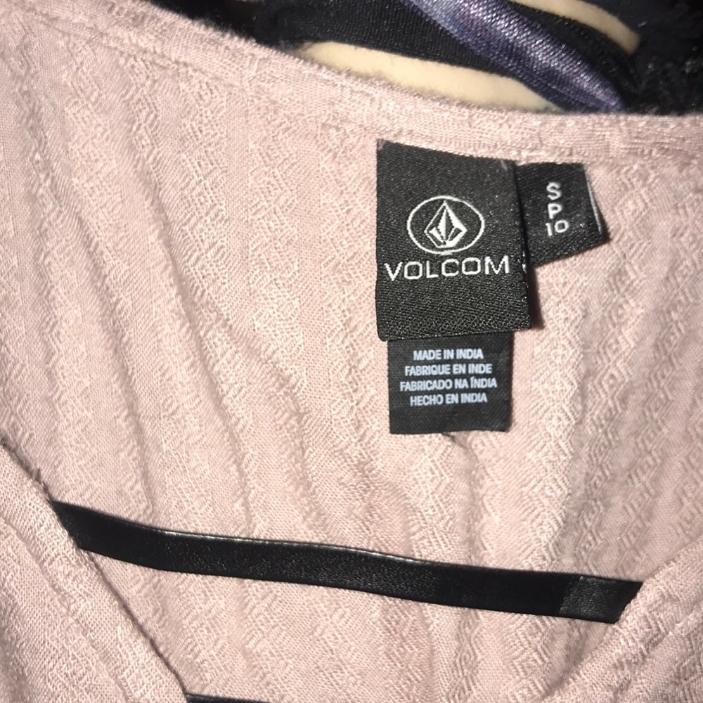 Volcom Ribbon Spagetti Strap Flowy Tank Top - Picture 5 of 7